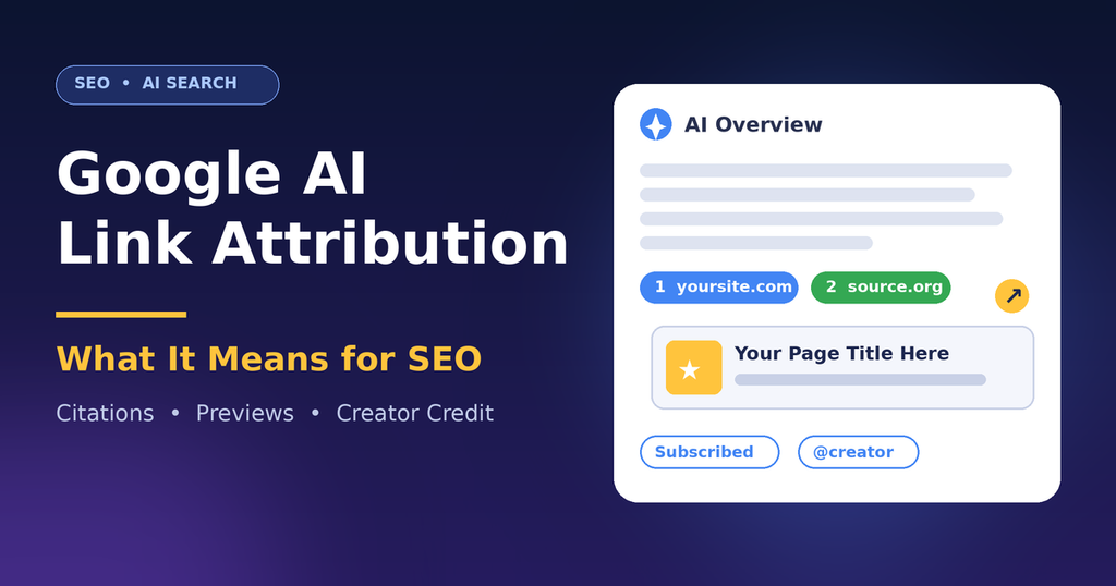 Google AI link attribution
